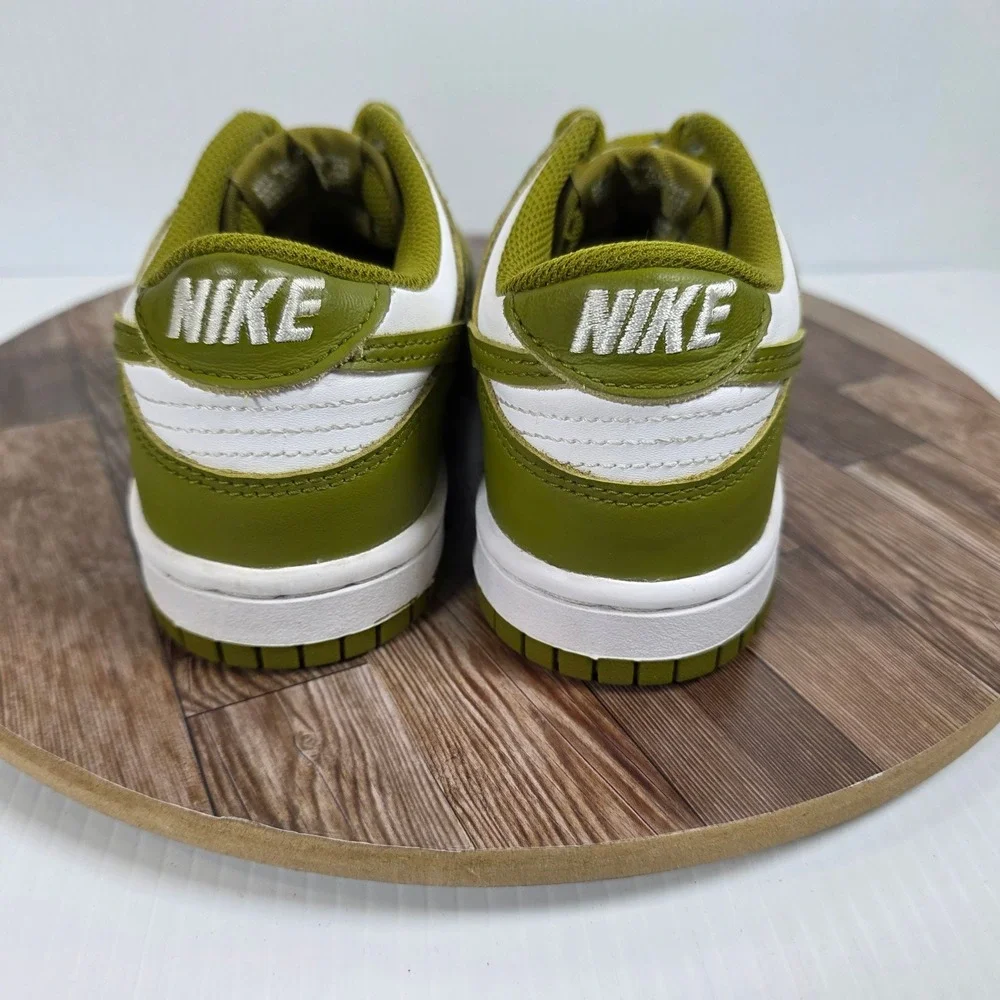 Nike Dunk Low (GS) Shoes Kids 3.5Y Pacific Moss White Sneakers FB9109-108